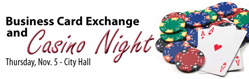 Business Card Exchange and Casino Night