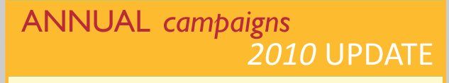 Annual Campaigns 2010 Update