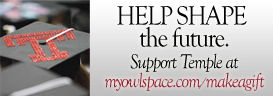 Help shape the future. Support Temple at myowlspace.com/makeagift