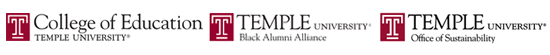 Temple University College of Education, Office of Sustainability, and Black Alumni Alliance