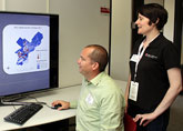 New GIS Lab Hosts Tours During Alumni Weekend