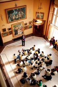 Teaching at the Barnes Foundation, Photo by Ryan Donnell. (c) 2011 The Barnes Foundation