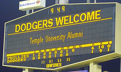 Dodgers welcome Temple University Alumni.