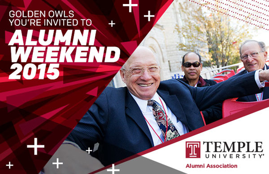 Golden Owls you're invited to Alumni Weekend 2015.