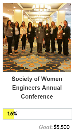 Society of Women Engineers progress bar.