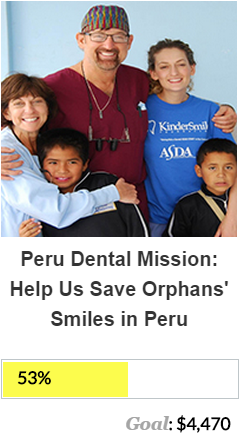 Peru Dental Mission progress bar.