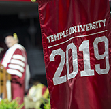 Class of 2019 | Temple flag at convocation