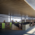 Interior of new library
