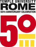 Temple Rome 50th Anniversary logo