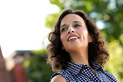 Yasmine Mustafa smiling