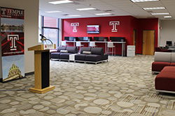 New lounging areas and computer stations.