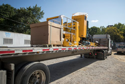 A BookBot is delivered to campus