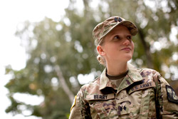 Portrait of Katherine Berry in her Army ROTC uniform